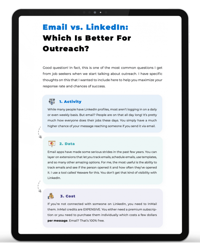 Job Search Email Playbook - Best Practices