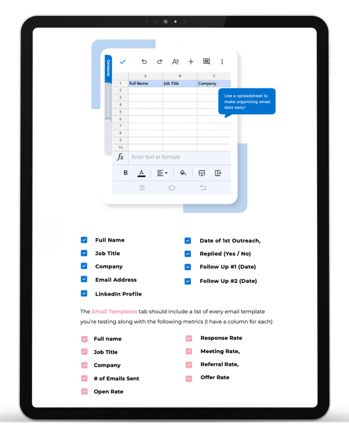 Job Search Email Playbook - Outreach Tips